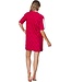 raspberry pink embossed cotton-terry beach dress chic sporty palm