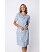 Pastunette ladies short sleeve organic cotton nightdress with buttons floral art