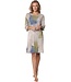 ladies 3/4 sleeve modal-elastane home-lounge nightdress fashion art