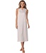 ladies extra long sleeveless home dress with cowl neck soft comfort