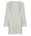 Rebelle Beach white long flared sleeve see-through beach dress lacey beach