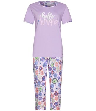 Rebelle short sleeve organic cotton pyjama set fabulously flowerly summer
