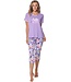 short sleeve organic cotton pyjama set fabulously flowerly summer