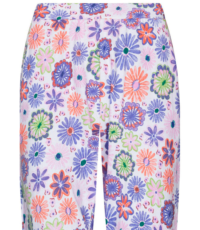 short sleeve organic cotton pyjama set fabulously flowerly summer