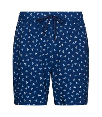 Pastunette for Men Beach blauwe heren zwembroek met sportieve print Sporty Swim