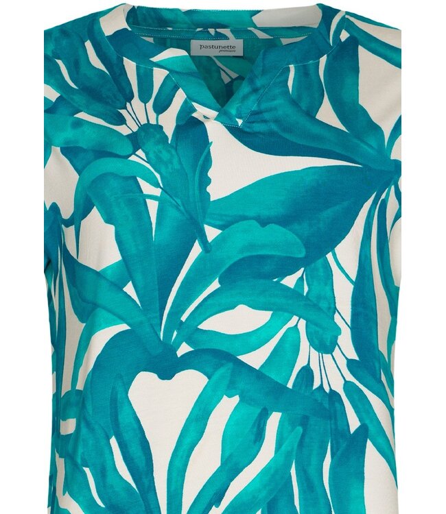 luxury viscose-elastane-mix short sleeve pyjama sky blue dreams