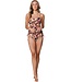 soft cup tankini met verstelbare bandjes sunshine flower