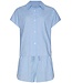 Pastunette Premium full button short sleeve cotton shorty set pretty blue flower