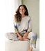 ladies 3/4 sleeve modal-elastane home-lounge pyjama fashion art