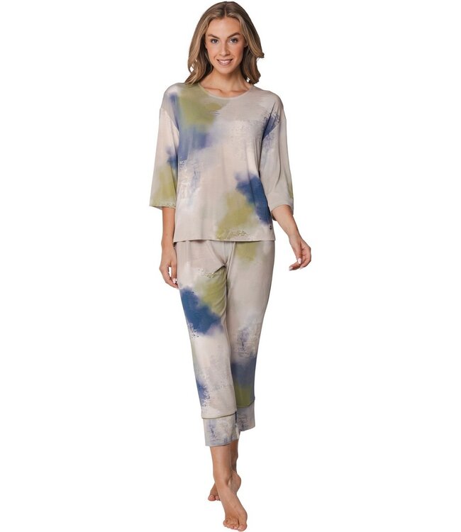 modal-elastaan home-lounge dames pyjama met 3/4 mouwen Fashion Art