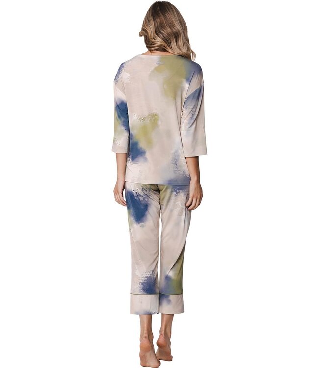 modal-elastaan home-lounge dames pyjama met 3/4 mouwen Fashion Art