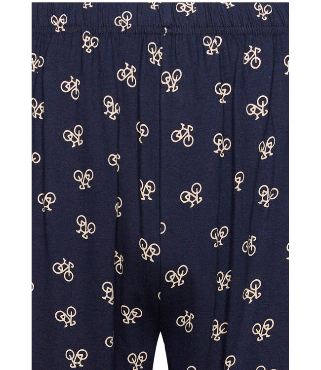 men's blue 100% cotton shorty set with round neck bike race