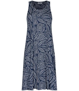 Pastunette Beach dark blue sleeveless beachdress leafy ocean