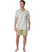 men's green 'v' neck cotton shorty set palm holiday