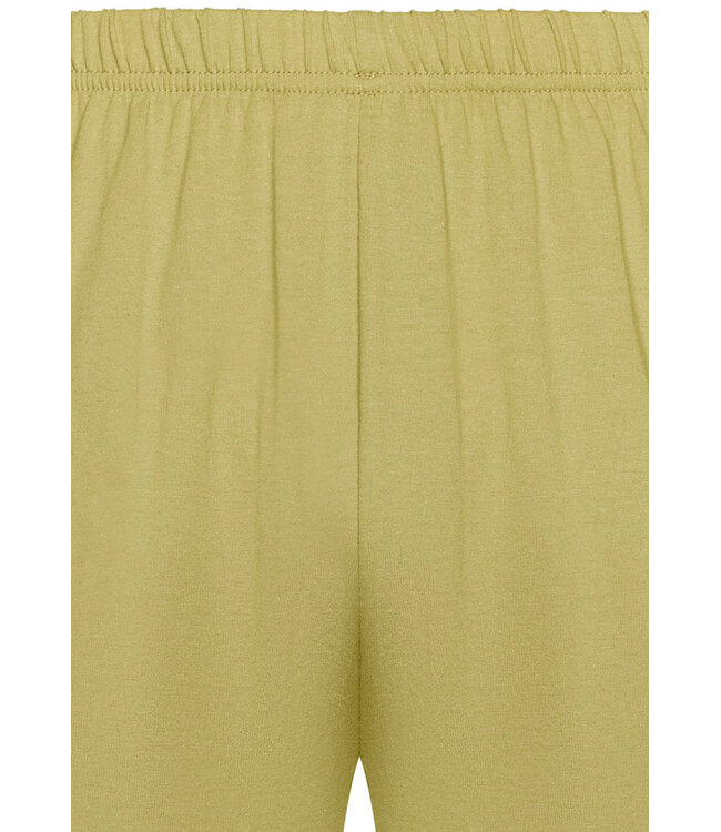 men's green 'v' neck cotton shorty set palm holiday