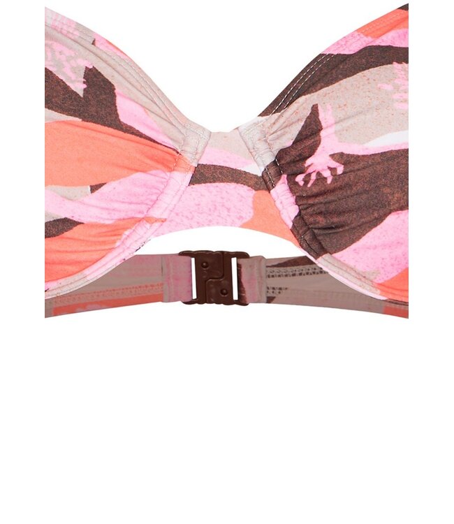 underwired bikini set with adjustable straps paradise pink