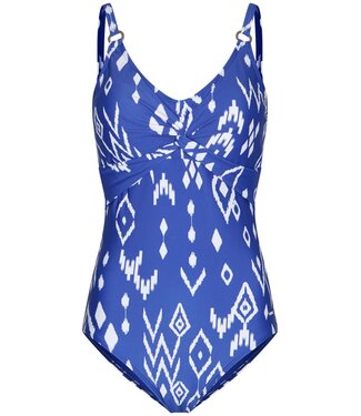 Pastunette Beach Blauw badpak met soft cups, powernet en verstelbare bandjes Ocean Blue