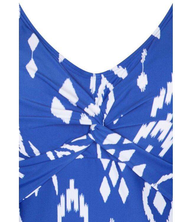 blue soft cup powernet adjustable strap swimsuit ocean blue