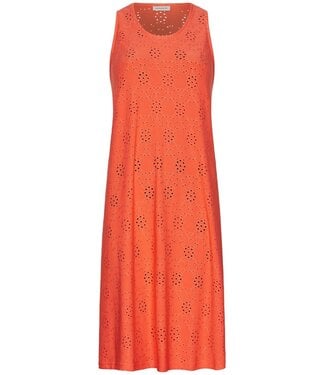 Pastunette Beach ladies bright orange pretty sleeveless beachdress summer flower