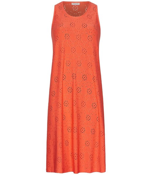 Pastunette Beach ladies bright orange pretty sleeveless beachdress summer flower