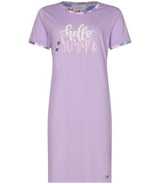 Rebelle biologisch katoenen dames nachthemd korte mouw fabulously flowerly