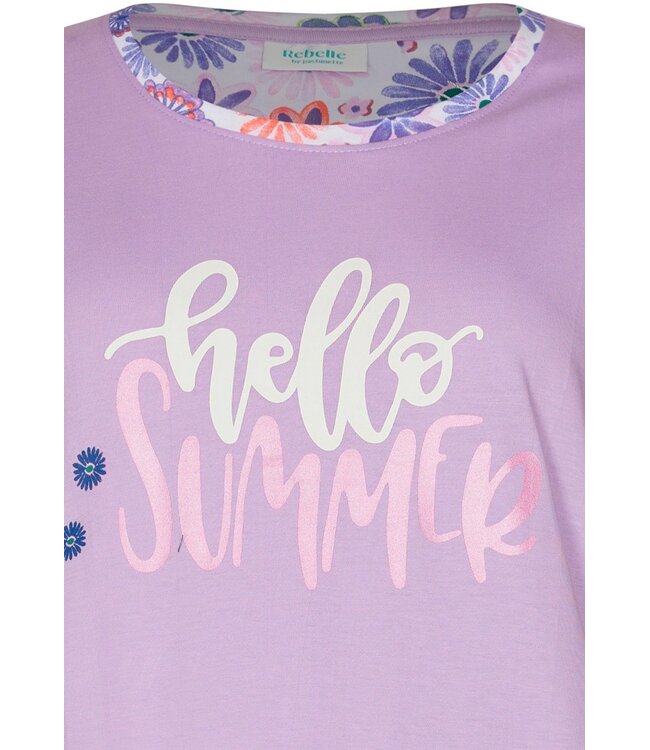 short sleeve organic cotton nightdress fabulously flowerly summer