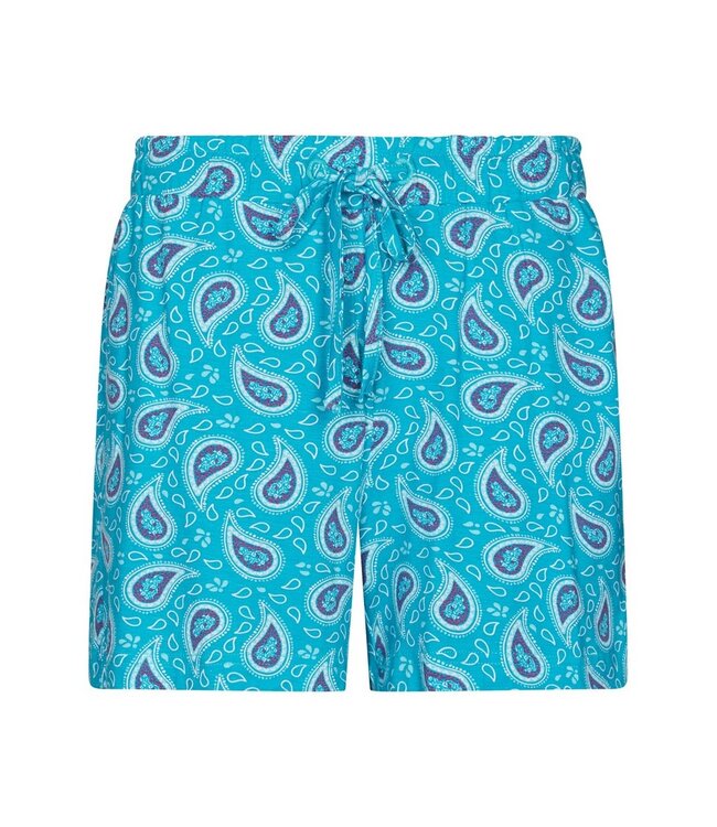 ladies bambo-mix short sleeve shorty set paisley perfect