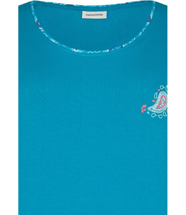 ladies bambo-mix short sleeve shorty set paisley perfect