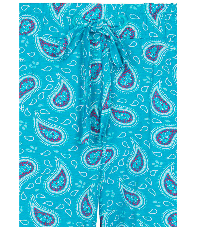 ladies bambo-mix short sleeve shorty set paisley perfect