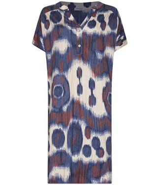 Pastunette Premium blue cotton-modal home lounge-nightdress arty fashion