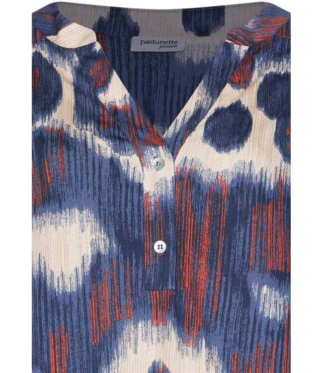 blauw katoen-modal home-lounge dames nachthemd Arty Fashion