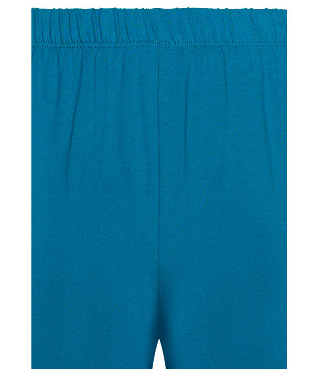 men's sea blue v -neck cotton shorty set hawaiian holiday