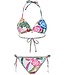 Rebelle Beach soft cup triangel halter bikini tropical flower