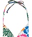 soft cup halterneck triangle bikini tropical flower
