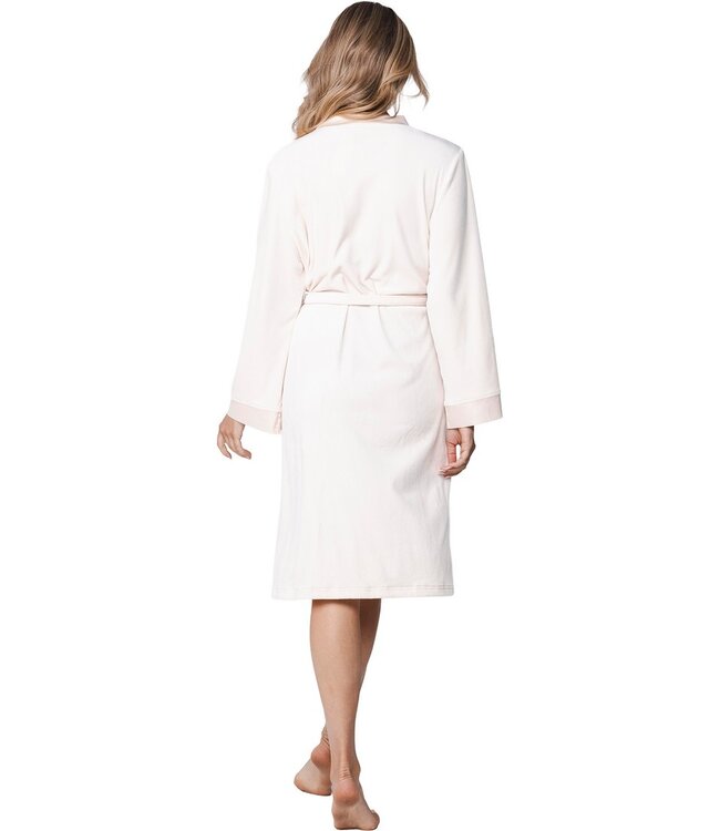 luxe velours dames kimono crème Velvet Elegance