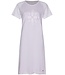 Pastunette ladies lilac short sleeve cotton nightdress stripey flower