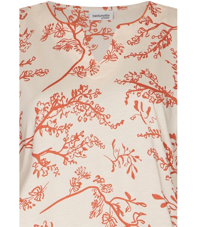 luxe katoen-modal dames nachthemd met korte mouwen Spring Garden