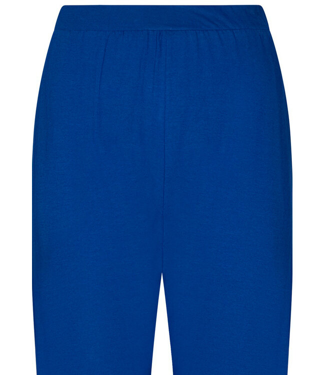 biologisch katoenen strepen dames pyjama korte mouw true blue