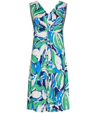 Pastunette Beach blue sleeveless v neck beachdress aqua bloom