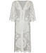 witte transparante cover-up met korte mouwen beautiful lace