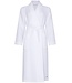 Pastunette waffle style, cotton-mix morninggown with shawlcollar pure white