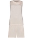 mouwloze dames shorty set met watervalkraag Soft Comfort