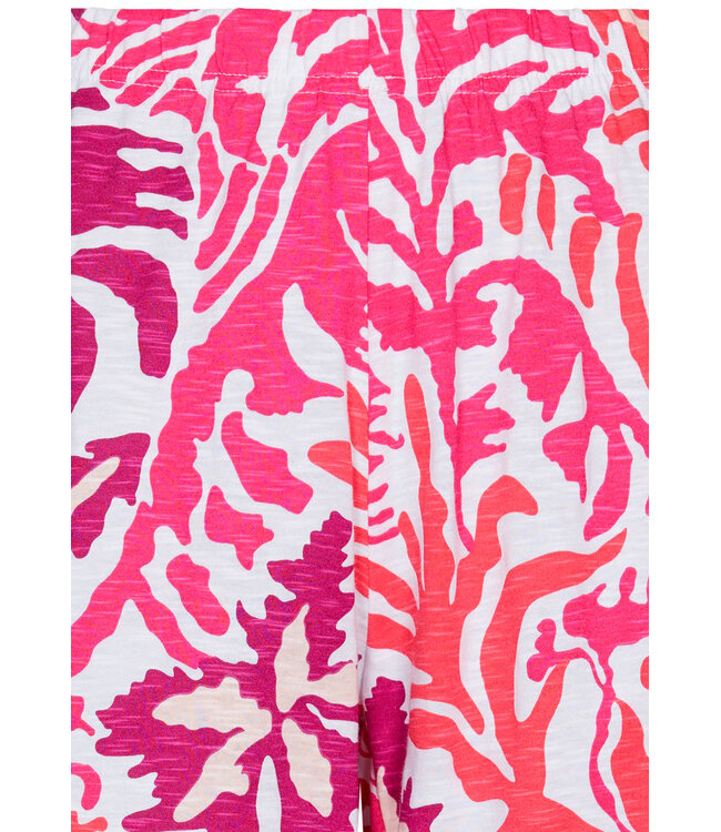 biologisch katoenen dames shorty set Coral Flowers