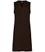 brown sleeveless v neck beachdress with pretty detailing chic beach