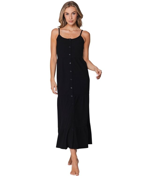 extra long black summery spaghetti beach dress paradise beach