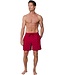 trendy red swim shorts with elasticated tie-waist palm sunset