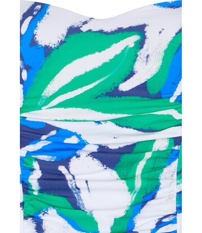 blue soft cup multiway bandeau powernet tankini aquabloom