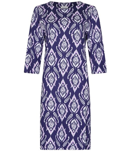Pastunette ladies cotton-modal 3/4 sleeve length nightdress floral jewel