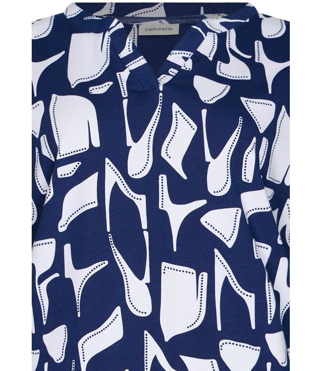 ladies short sleeve organic cotton pyjama graphic art