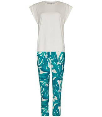 Pastunette Premium luxury viscose-elastane-mix short sleeve pyjama set sky blue dreams